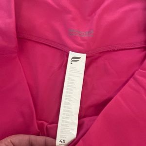 Fabletics motion 365 hot pink leggings 4X